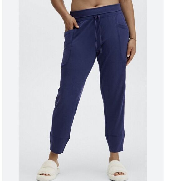 Fabletics Sleek Knit Drawstring Pants Joggers Blue XS - Picture 1 of 8